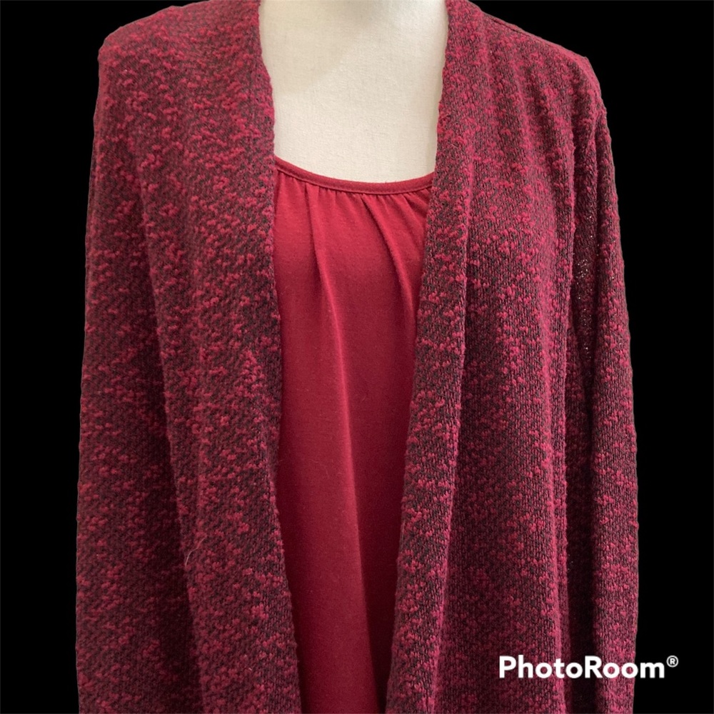 White Stag 1-Piece Shirt-Sweater Set, Size 16/18 Dark Red - Picture 9 of 9